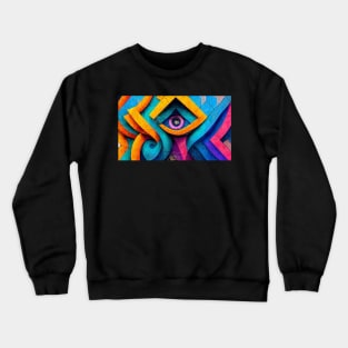 Colorful Sacred Geometry Crewneck Sweatshirt